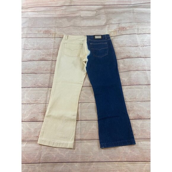 Versace Jeans Couture Two Tone Cropped Jeans(Altered) - W33 - Picture 14 of 15